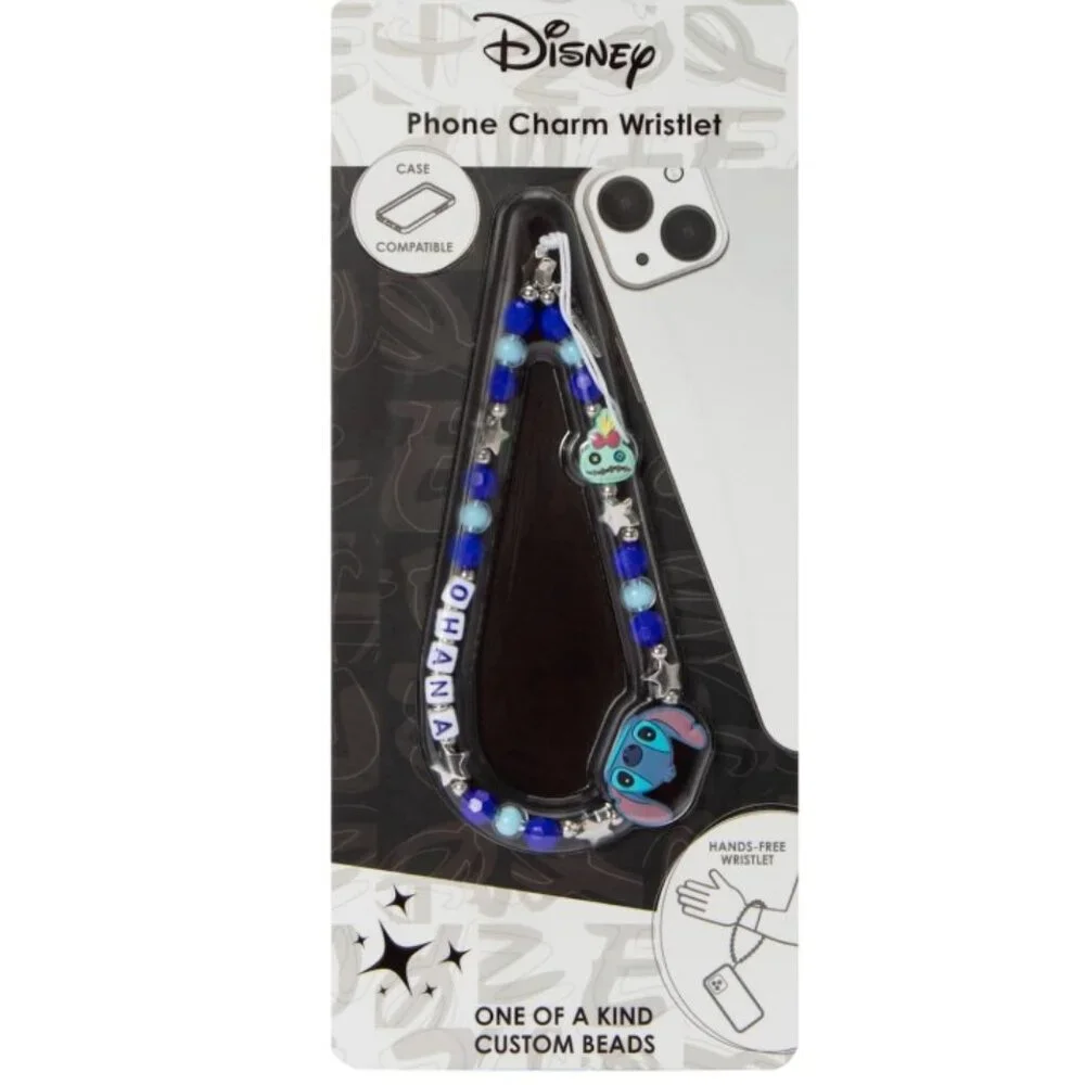Disney Lilo & Stitch Phone Charm Wristlet - Ohana - NEW SEALED